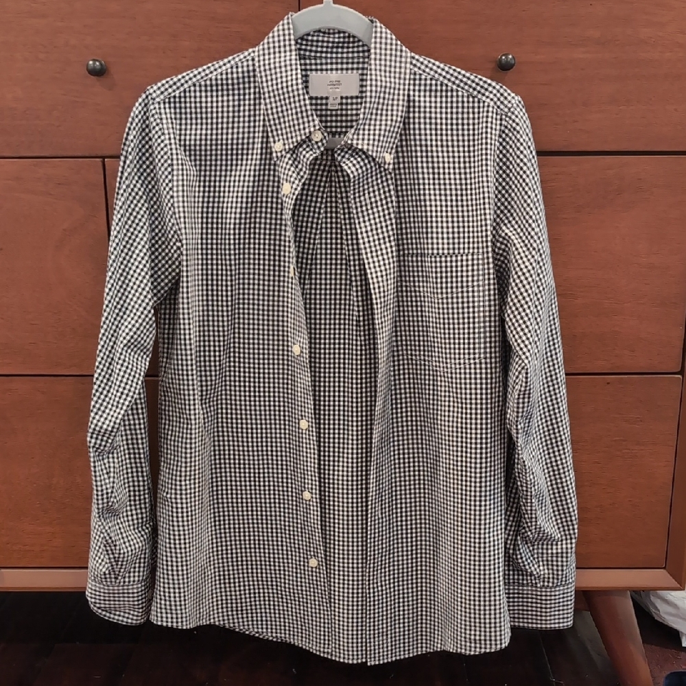 Jack Spade Black and White Casual Button Down Shirt
